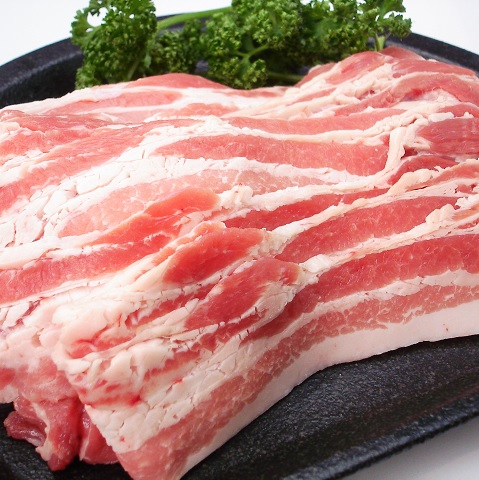 国産銘柄豚バラ(スライス)（100ｇ）