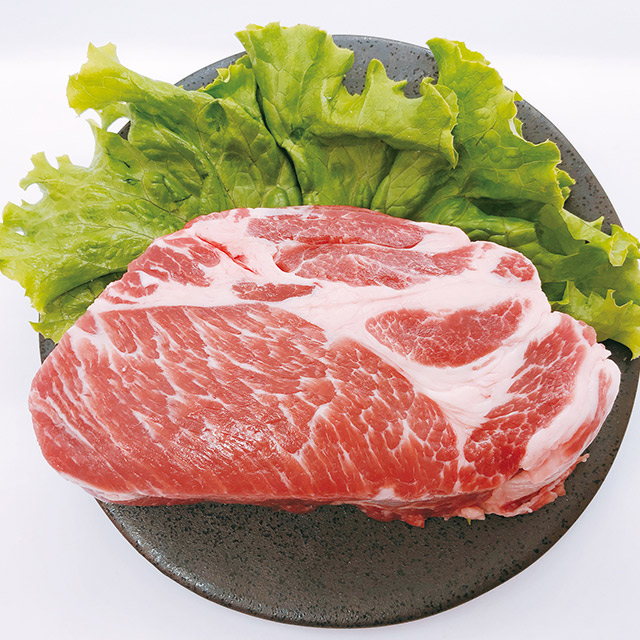 国産銘柄豚肩ロース（ブロック）（100ｇ）| マツモトミート